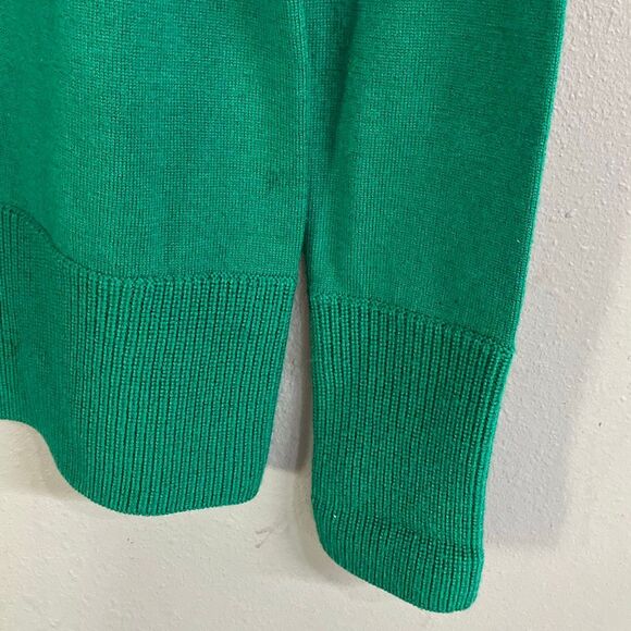 Orvis green turtle neck 100% wool sweater small 731 - Picture 5 of 7